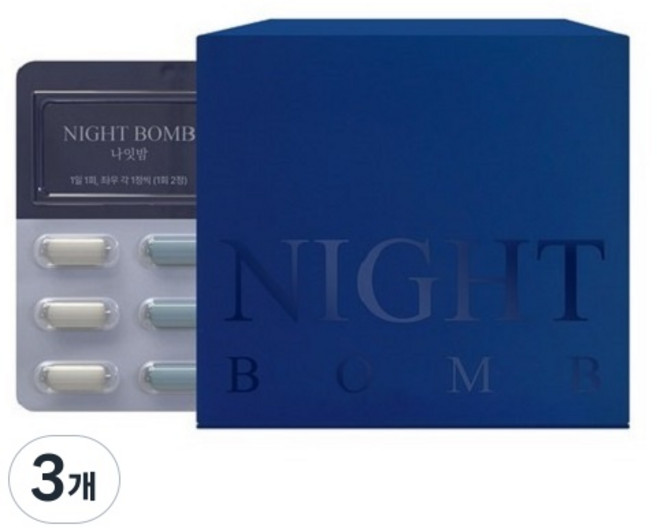 케이다이어트랩 나잇밤 고함량 낙산 800mg 수면 다이어트 포스트바이오틱스 다이어트 유산균 낙산균 단쇄지방산 GLP-1, 3개, 60정