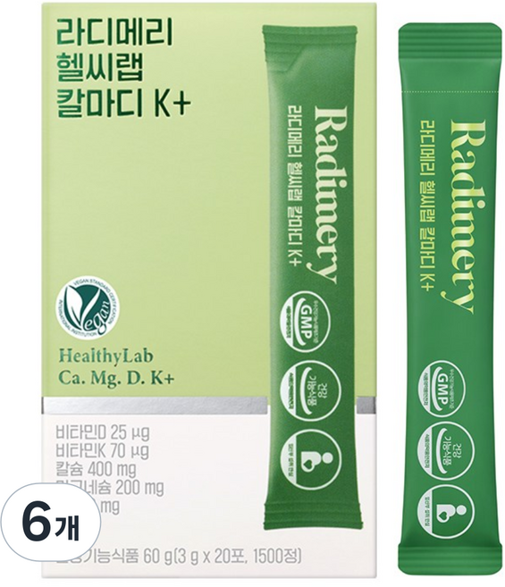 라디메리 헬씨랩 칼마디 K+, 6개, 60g