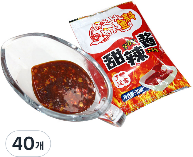 (배터짐) 직수입 연변 원조 매운 액상 연변짝태 양념 (마른 오징어 황태포 먹태 한치 등), 40개, 30g