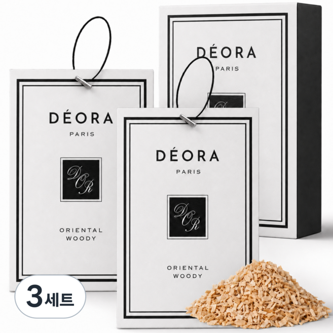 데오라 샤쉐 차량용 방향제 2개, 오리엔탈 우디, 3세트