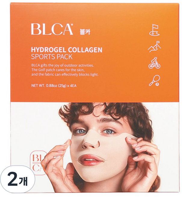 블록앤케어 하이드로겔 콜라겐 스포츠팩 4p, 2개