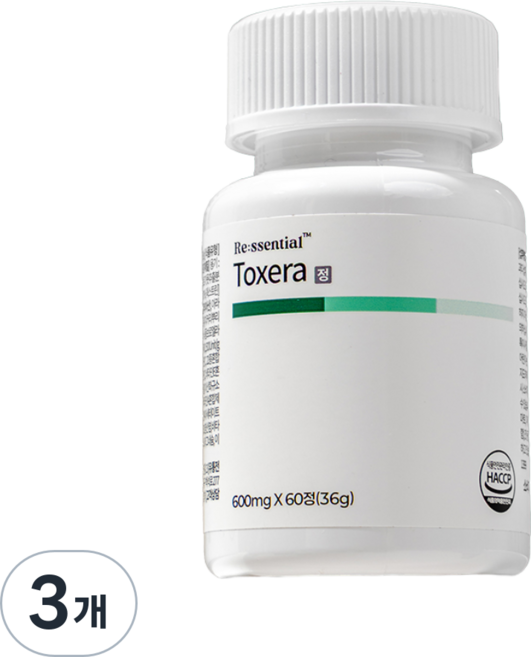 리센셜 알파CD 브로멜라인 알파시클로덱스트린 고체지방컷팅제 톡세라, 3개, 60정