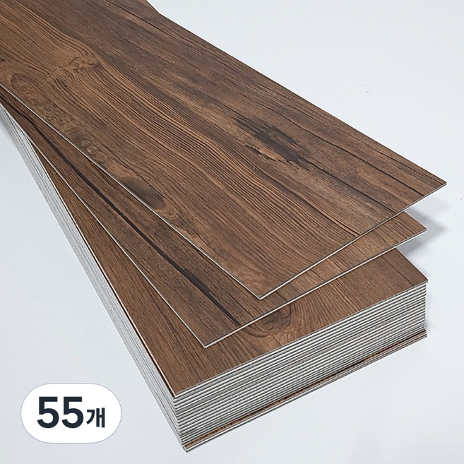 접착식 직사각 우드 데코타일, SW5651, 55개