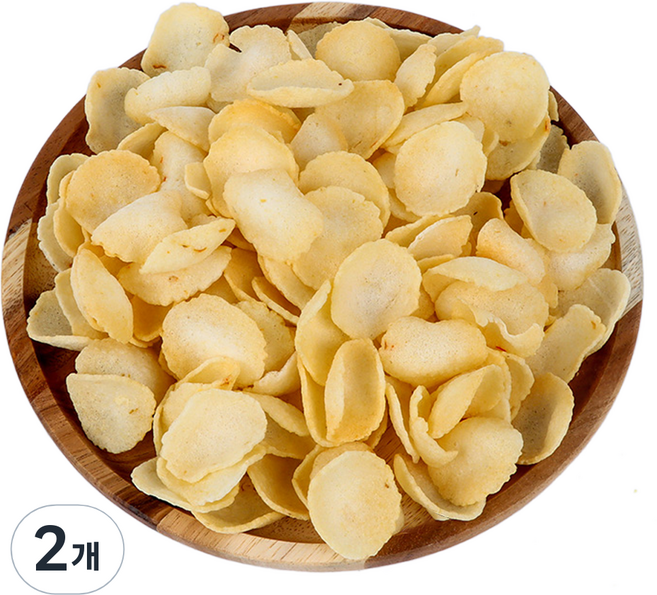 [저칼로리 글루텐프리] 20년전통 뻥튀기곡물나라 신콩칩 슈퍼푸드 카사바 스낵 바삭한 웰빙 간편 다이어트 간식, 210g, 2개