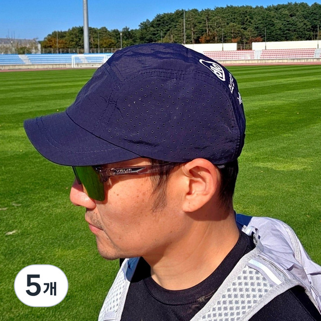 OLB 숏챙 러닝 런닝 등산 캠핑 스포츠 마라톤 모자, 네이비, 5개