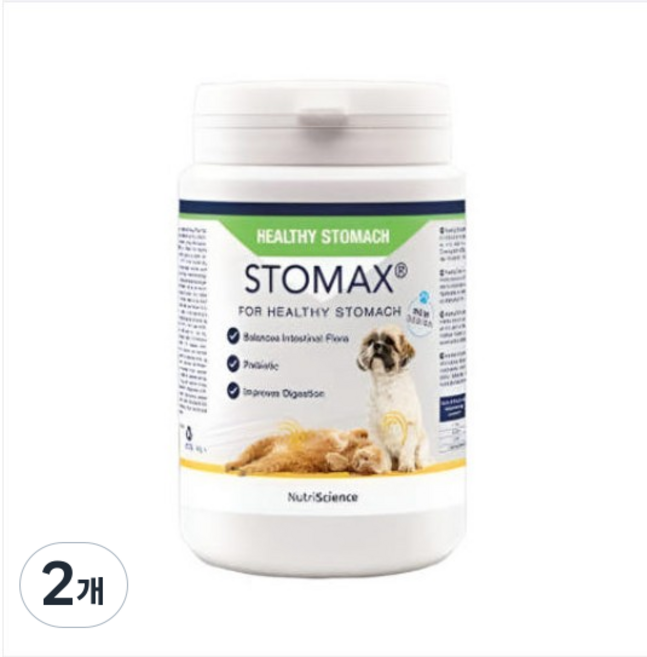 프로덴 스토맥스 강아지 고양이 겸용 소화 위장 영양제, 2개, 소화기능/췌장개선, 63g