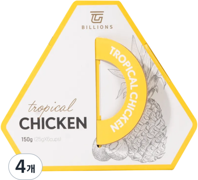 트로피칼치킨 강아지습식사료 고양이 캔 간식, 4개, 150g, 닭