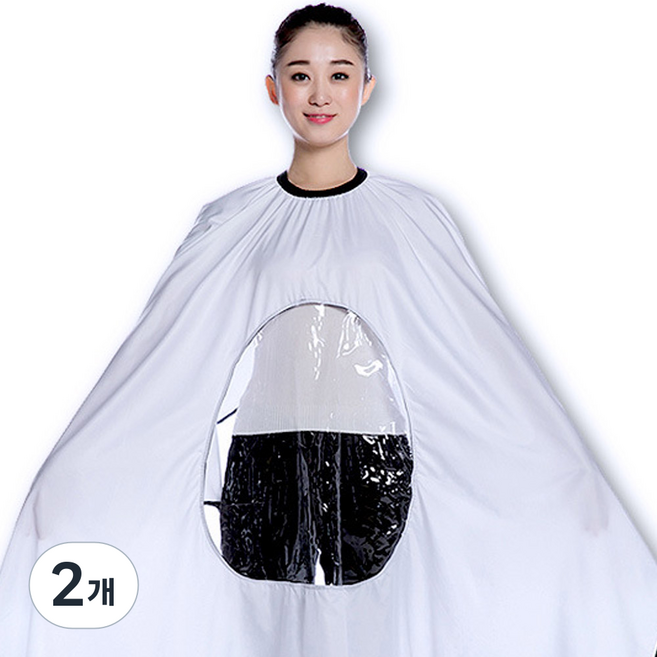 B.헤어 투명창 컷트보, 2개, 화이트