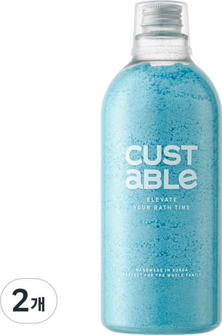 올데이커스터블 거품 입욕제 초대용량 파우더형 배쓰밤 블루, 2개