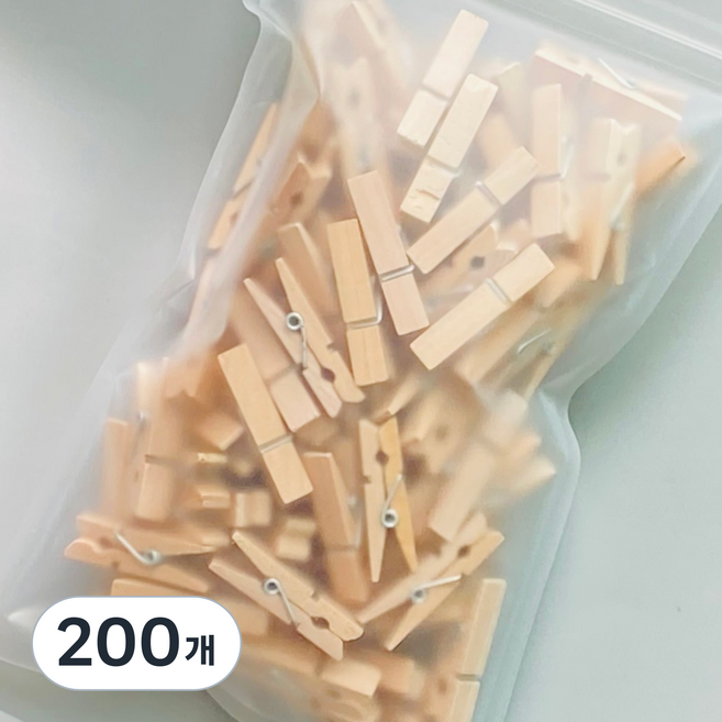 나무집게 35mm 폴라로이드 사진 걸이, 200개