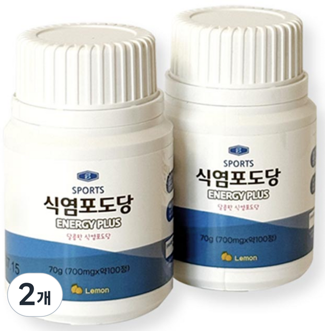 스포츠 식염포도당 에너지플러스 100정, 2개