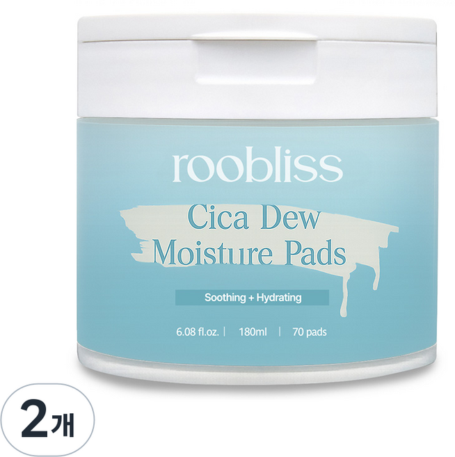 루블리스 시카 3초 진정 쿨링 토너패드180ml, 2개, 70매입
