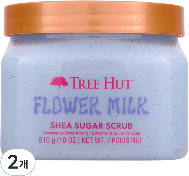 트리헛 시어 슈가 스크럽 플라워밀크, 2개, 510g