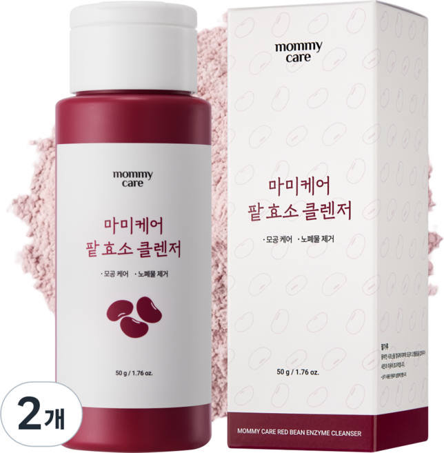 마미케어 모공 피지 제거 팥 효소 파우더 클렌저, 50g, 2개