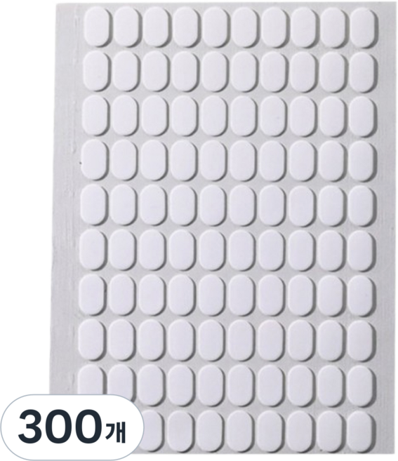 뉴립 실리콘 네일팁 양면테이프, 300개, 투명