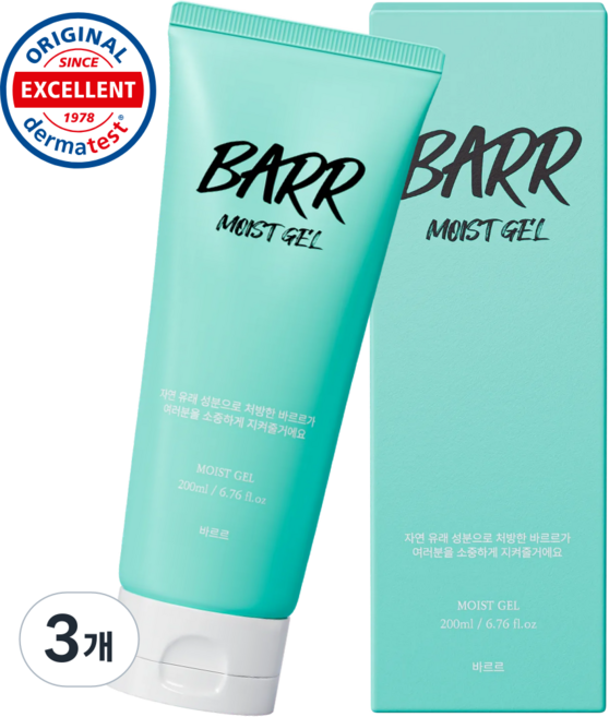 [더마테스트] 바르르 러브 마사지 젤, 3개, 200ml