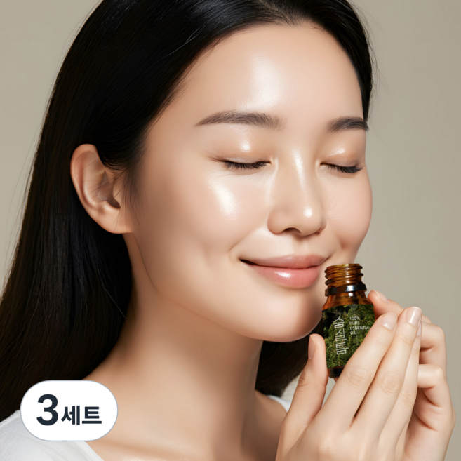 숨실틈 에센셜오일 100% 천연아로마오일 디퓨저 유칼립투스, 3세트
