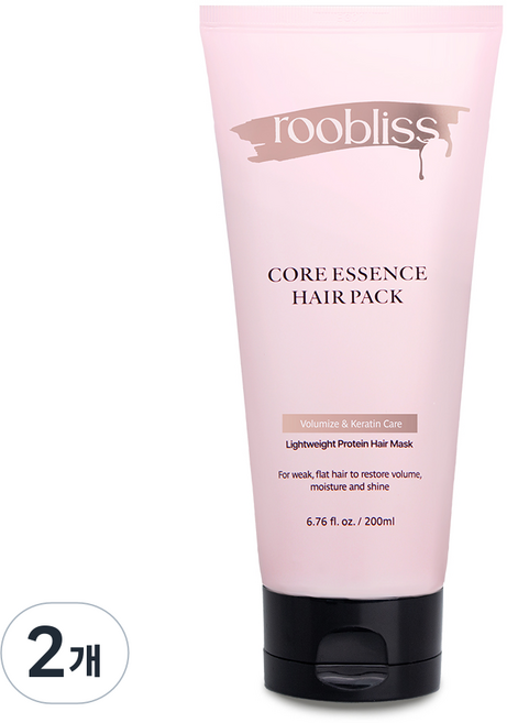 루블리스 단백질폭탄 극손상모 복구 헤어팩 로제 웨이브 트리트먼트, 2개, 200ml