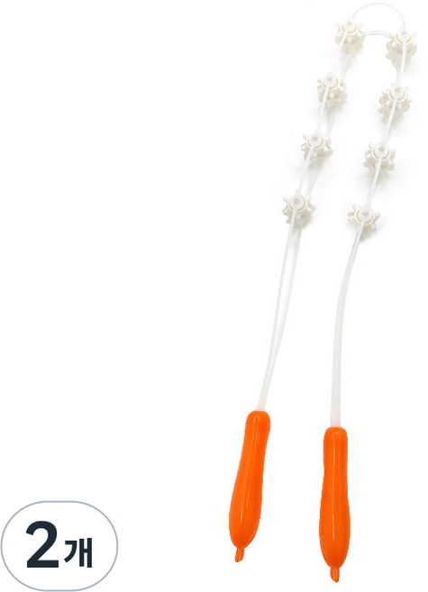 주니로와 디톡 전신줄 안마기 등 바디괄사 롤러 마사지 등안마기, 화이트(레귤러), 2개