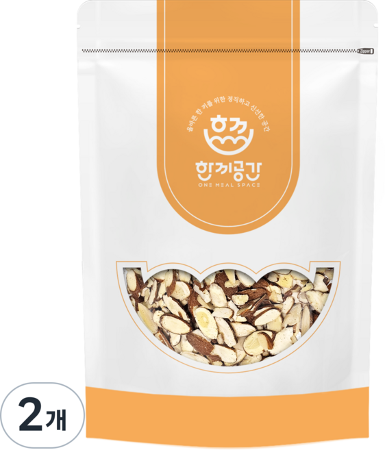 한끼공간 햇 아몬드슬라이스, 2개, 1kg