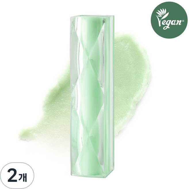 YNM 프레쉬 그린 비건 립밤 무색립밤, 2개, 4g, 무색