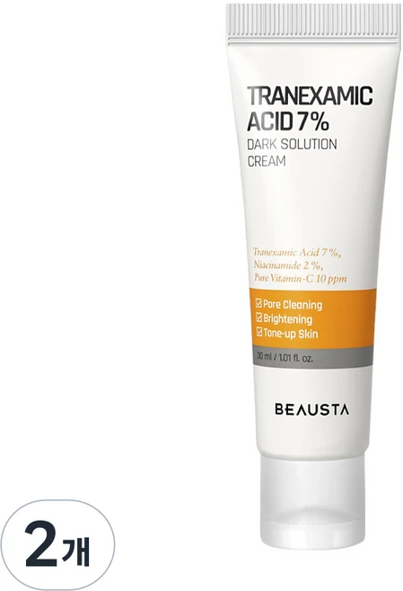 뷰스타 트라넥삼산 7% 다크 솔루션 크림, 30ml, 2개 - 쿠팡