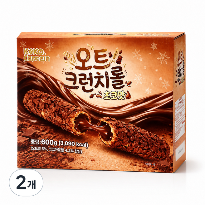 오트 크런치롤 초코맛, 2개, 600g