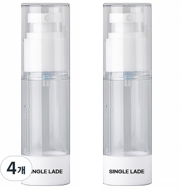 싱글레이드 진공 에센스 공병 30ml, 4개, 투명