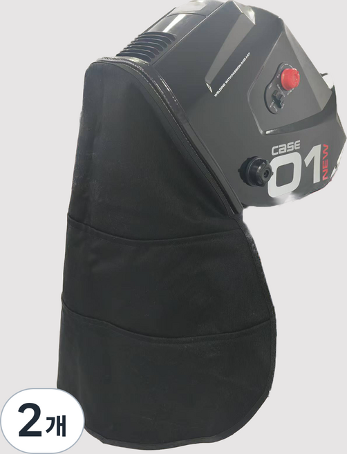 맥신 용접두건 용접 안면 보호대 방염면 용접워머 스패터방지 머리 보호대, 2개, 블랙