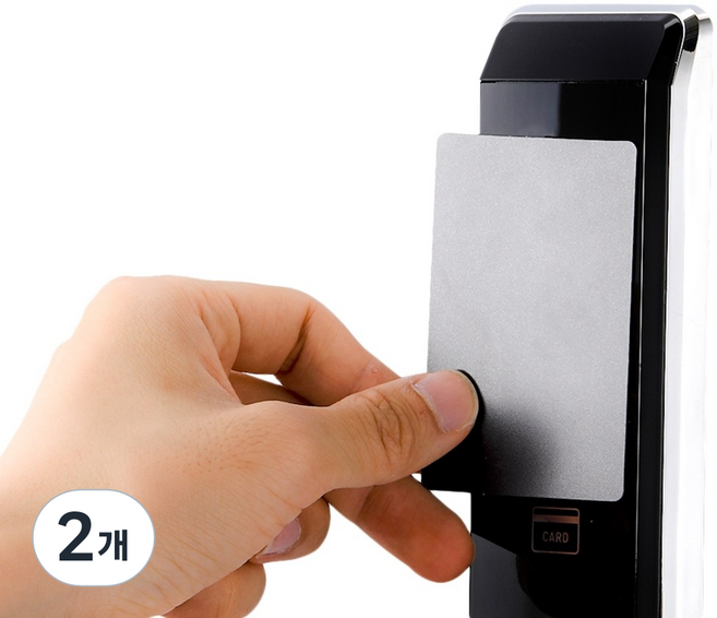 [특허등록상품]안심필름 도어락필름 보안 지문방지 범죄예방 1인가구 자취필수템 사생활보호, 2개