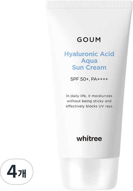 휘트리 고움 히알루론산 수분 선크림 / 선밀크 에센스, 60ml, 4개