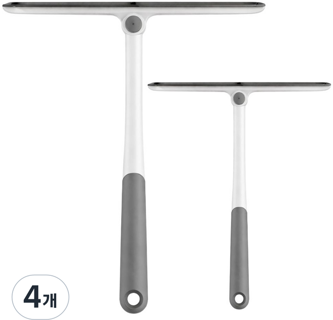 소픽 유리청소 각도조절 스퀴지 27cm35cm, 그레이, 4개