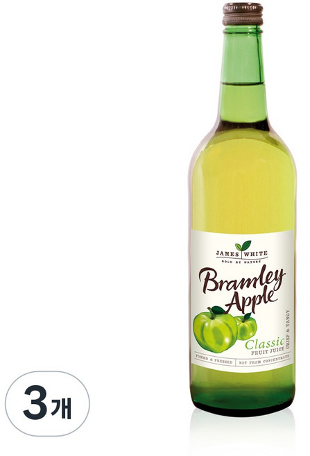 [아스트라 독점] 영국직수입 완제품 클래식 애플주스 Bramley Apple 새콤한맛!!! (소비기한 2028-08-31), 3개, 750ml