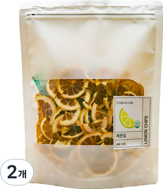 리틀홀리데이 건조 레몬칩 하프컷, 2개, 100g