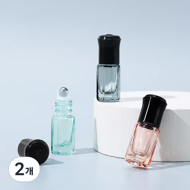 휴대용 미니 향수 오일 고급 다용도 롤 공병 3PCS, 2개, 혼합