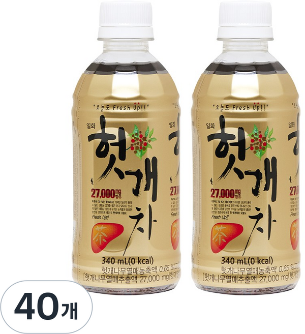 일화 [일화] 헛개차, 340ml, 40개