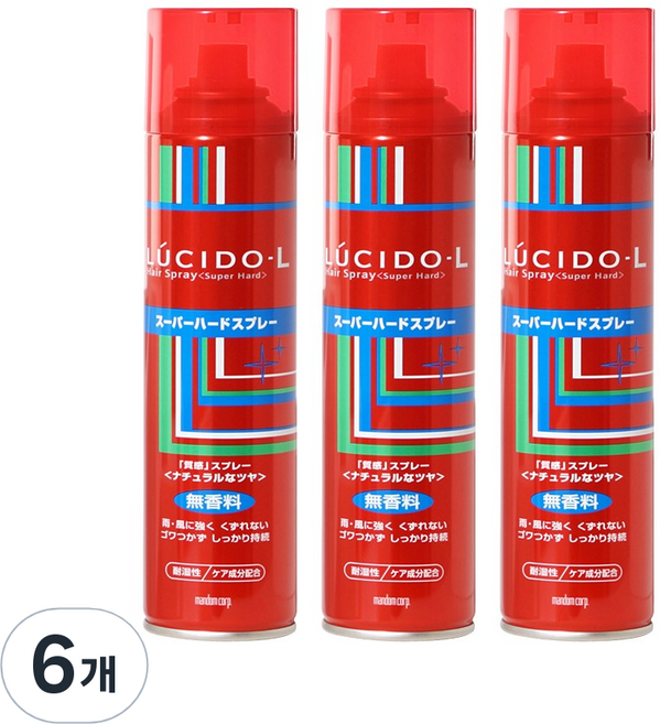 루시도엘 헤어스프레이 슈퍼하드, 293ml, 6개