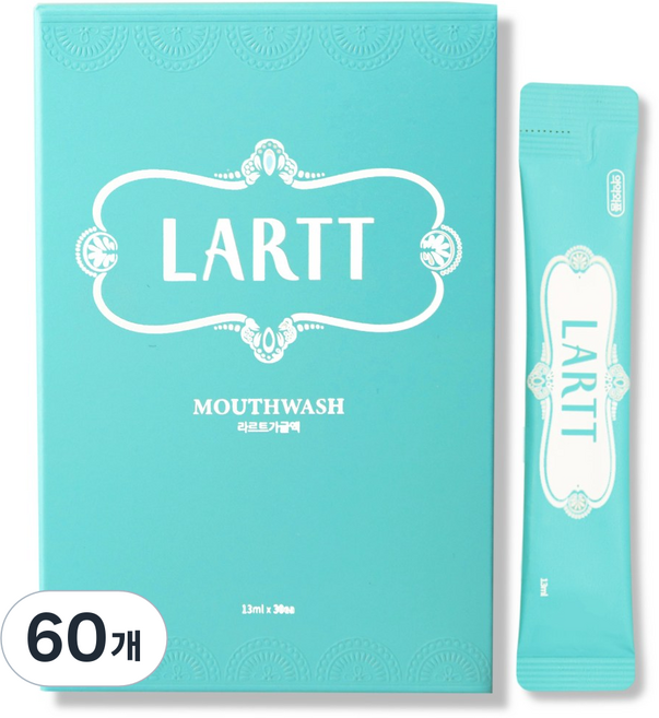 라르트 무알콜 온가족 가글 구취 샤인머스캣향 구강청결제, 13ml, 60개