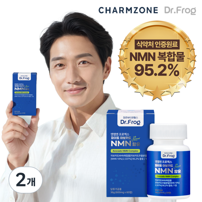 참존 닥터프로그 식물성 NMN 엔엠엔 프로엑스 36G, 60정, 2개