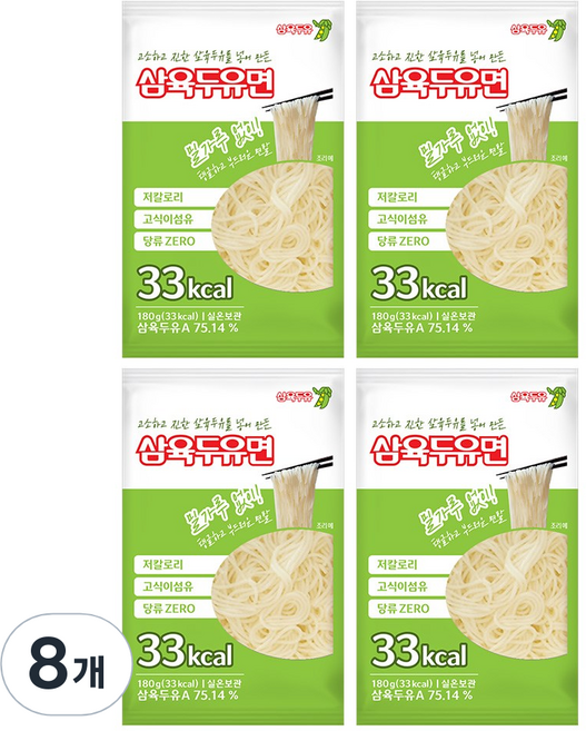 두유면, 8개, 180g