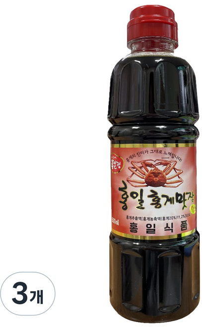 홍일점 홍게맛장소스, 3개, 500ml