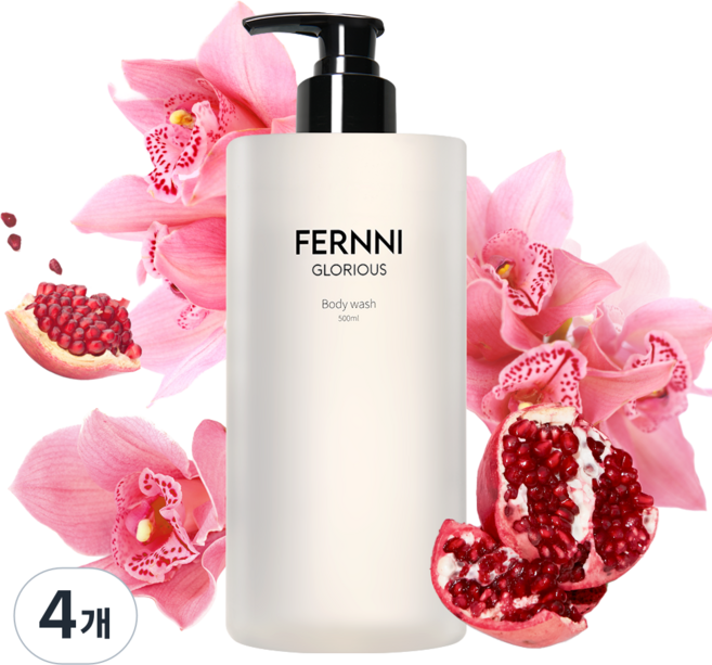 향 좋은 바디워시1위 추천 1 위 여성 향이 오래가는 고보습 등드름 약산성 페르니 글로리어스 지속력 좋은 향기 오래가는 바디클렌져, 4개, 500ml