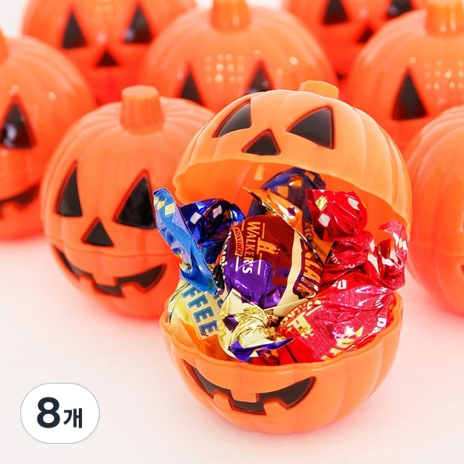 하하홈파티 할로윈 미니 호박 사탕 케이스, 8개