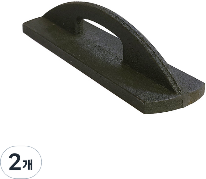 핸들형 눌림쇠 쇠판 쇠문진 원단 누름쇠 손잡이 문진, 2개