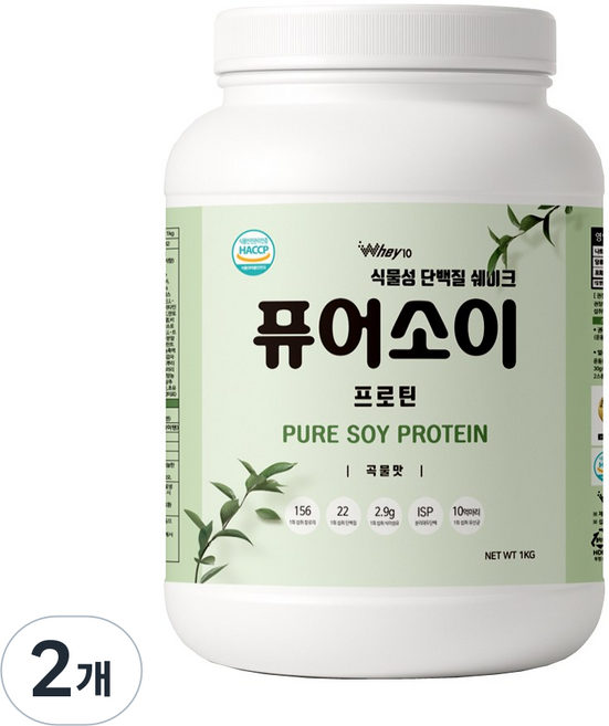 퓨어소이 프로틴, 2개, 1kg