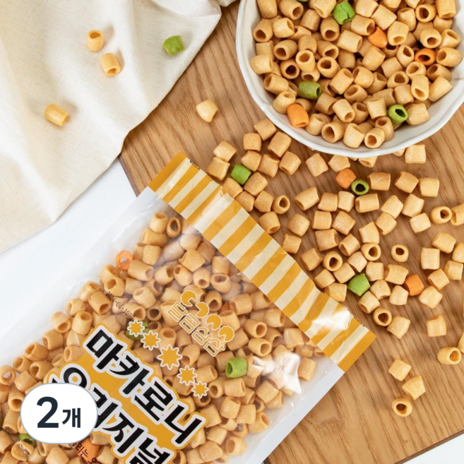 달곰삼삼 마카로니 오리지널 대용량 고소한 스낵, 2개, 150g