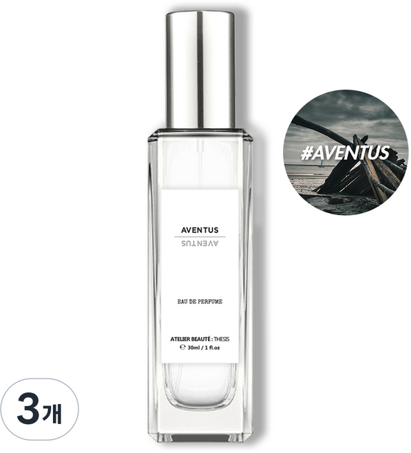 떼시스 어벤투스 프루티 우디 스모키 버치 무드 니치 향수 오드퍼퓸, 3개, 50ml