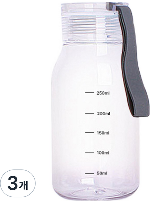 국산 미니 휴대용 물병 물통 보틀 러닝 스포츠 어린이 에코젠 안심소재 BPA free, 10 에코누드그레이, 3개, 300ml