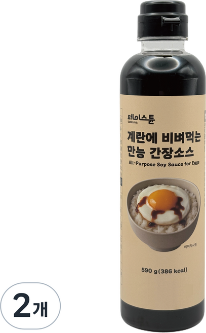 테이스튠 계란에 비벼먹는 만능 간장소스, 2개, 590g
