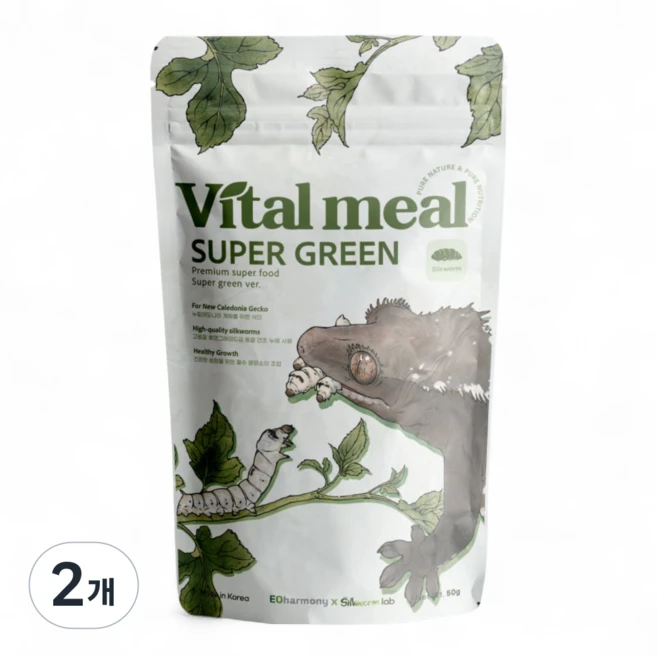 슈퍼그린 누에함유 크레 슈퍼푸드, 2개, 50g - 쿠팡